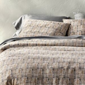 Casaluna - Full/Queen Heavyweight Linen Blend Duvet Cover and Gray